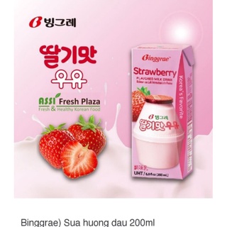 Sữa chuối & dâu & dưa gang (lọ nhựa 240ml)-(hộp giấy 200ml)