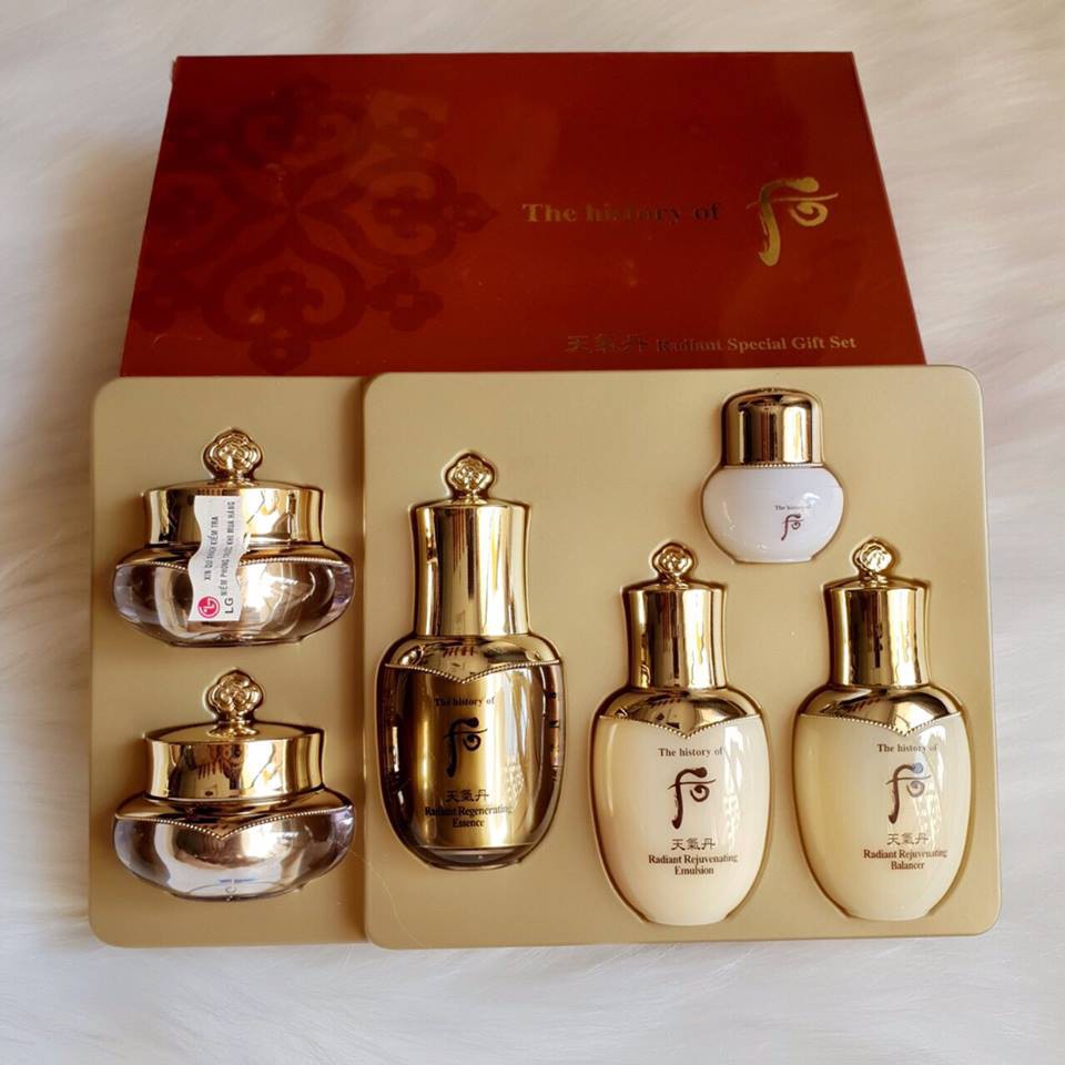 Bộ Sản Phẩm Dưỡng Da Tái Sinh Trẻ Hóa Toàn Diện Làn Da - Whoo Cheongidan Hwahyun Radiant Special Gift Set (6 Items)