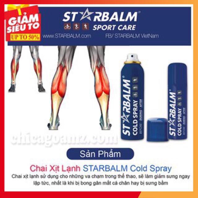 Chai xịt lạnh STARBALM cold spay 150 ml - dùng trong các chấn thương thể thao