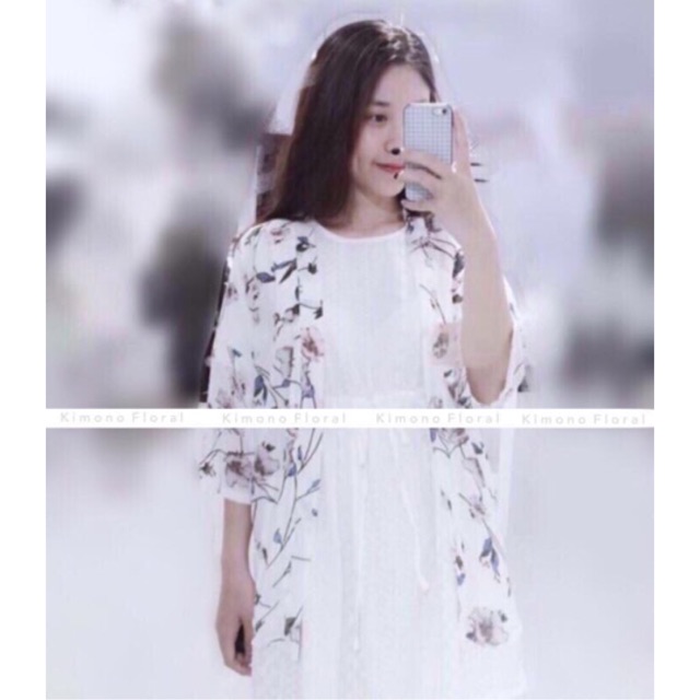 Áo Kimono Hoa new