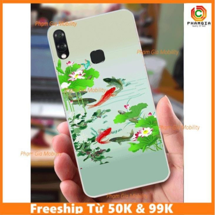 Ốp lưng ép kính viền đen hình đẹp vsmart joy 2+ đẹp bền (p5) - Cá Chép, Tulip, Heo