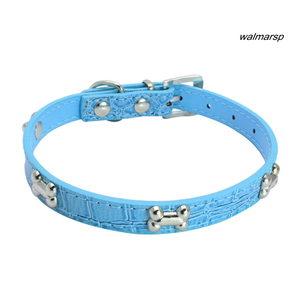Vòng cổ giả da họa tiết xương đáng yêu dành cho thú cưng