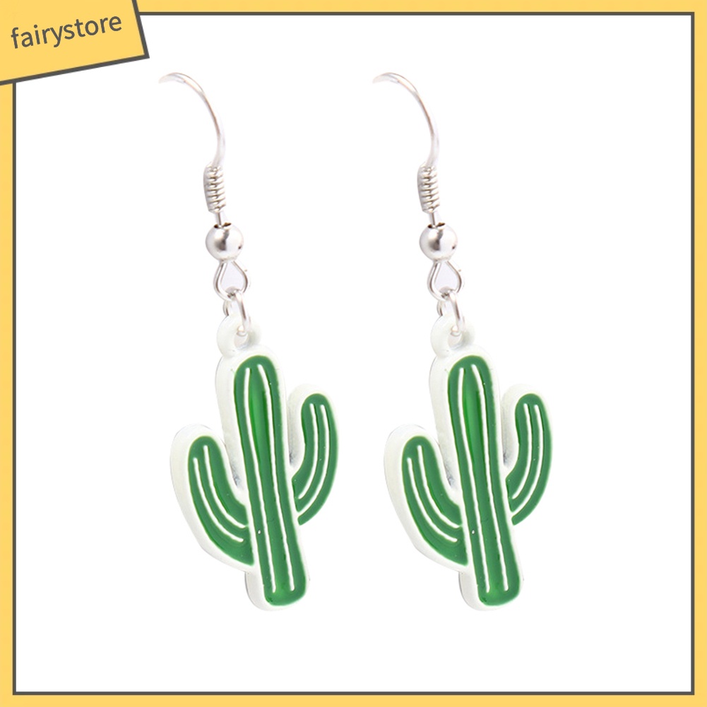 Bông tai hình cây xương rồng không gây dị ứng