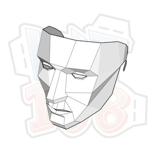Mô hình giấy Đồ chơi Low Poly Mask (Đeo lên được)