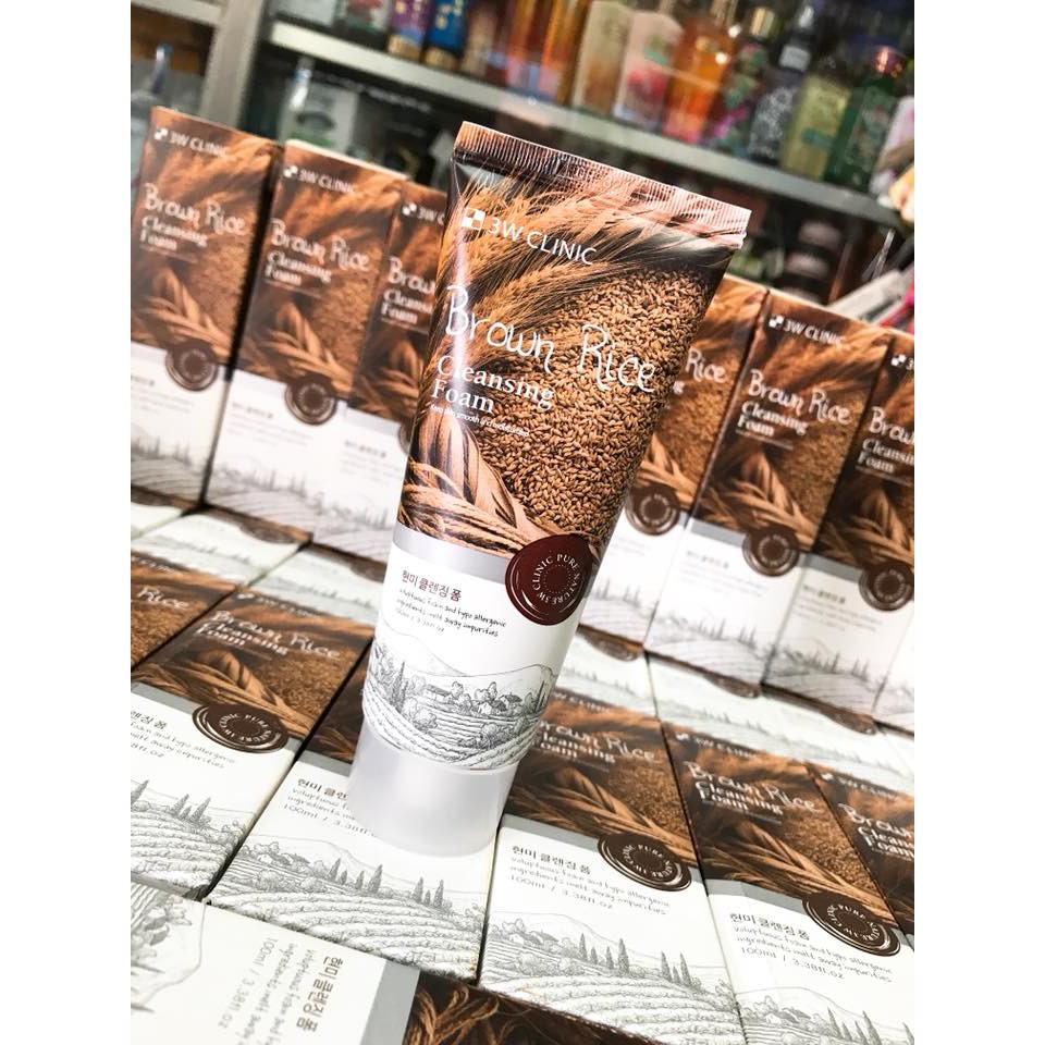 SỮA RỬA MẶT GẠO BROWN RICE FOAM CLEANSING - 3W CILINIC HÀN QUỐC | BigBuy360 - bigbuy360.vn