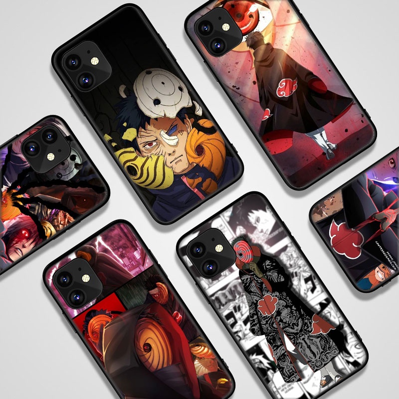 Ốp Điện Thoại Họa Tiết Uchiha Obito Cho iPhone 11 XR XS 5 5S 6 6S 7 / 8 / SE 2020 Plus