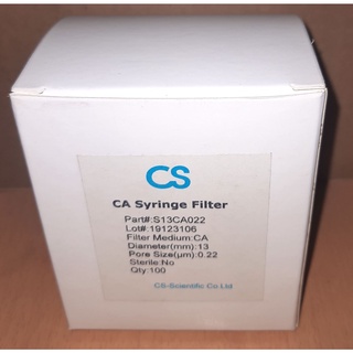 Đầu lọc Syringe filter CA 13mm, 0.22um, Hộp 100 cái, đã VAT thumbnail