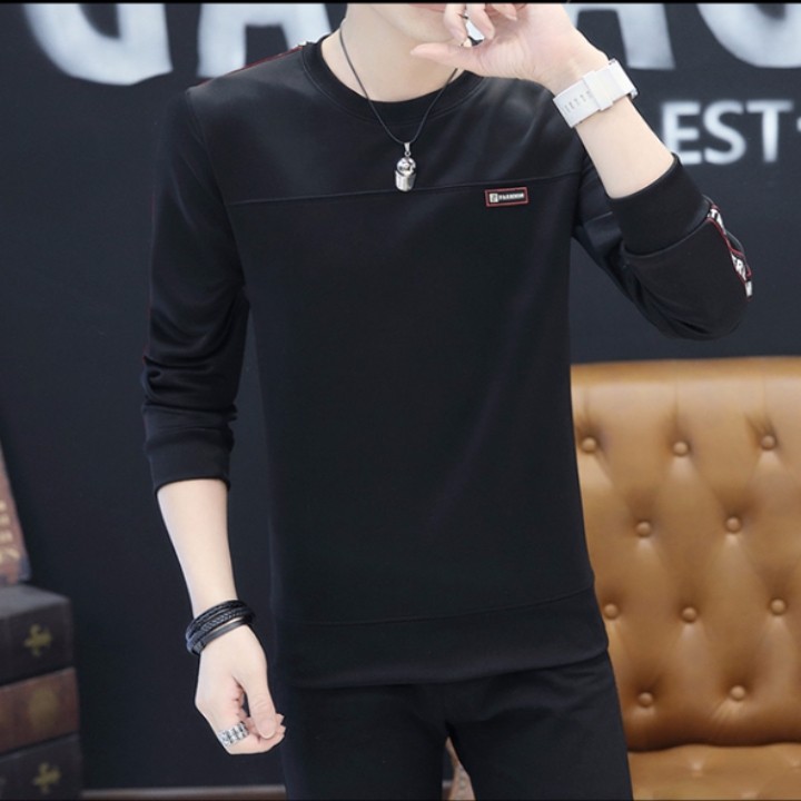 Áo thun nam dài tay teen 03 (đen, trăng, đỏ) | BigBuy360 - bigbuy360.vn