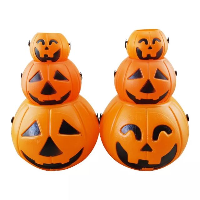 Giỏ bí ngô đựng kẹo Halloween