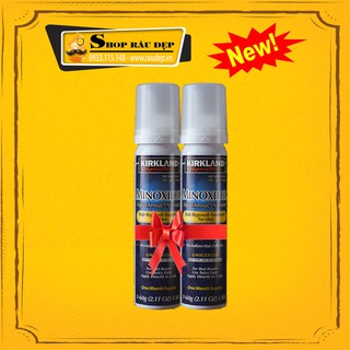 Thuốc Minoxidil 5% Dạng Bọt Mọc Râu Tóc Kirkland Mỹ Combo 2 Lọ KHÔNG DỊ ỨNG DA