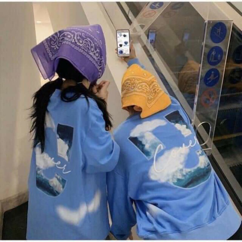 Áo nỉ sweater U mây siêu dễ mặc