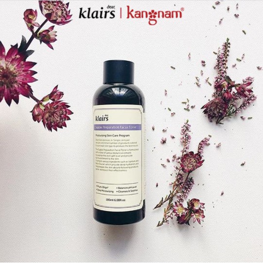 Nước hoa hồng Klairs Supple Presparation Facial Toner 180ml