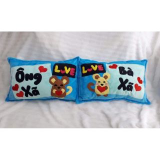 Gối đôi chuột ông xã bà xã
