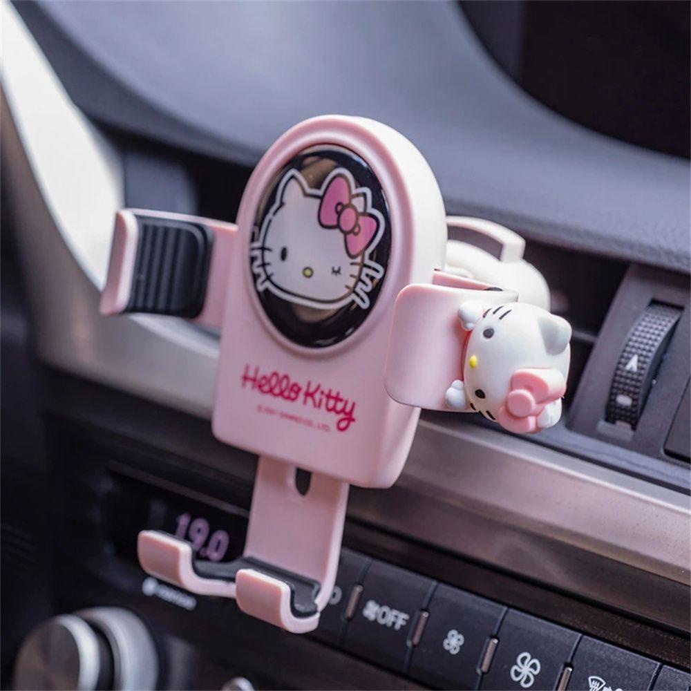 Giá Đỡ Điện Thoại Gắn Xe Hơi Hình Hello Kitty Dễ Thương