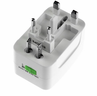 Ổ cẮm du lịch đa năng 2 cổng usb