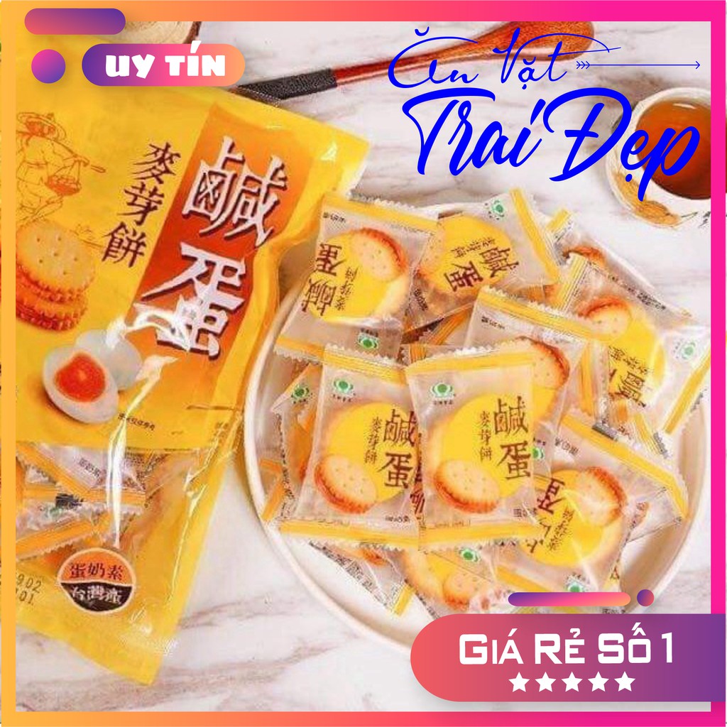 Bánh Quy Trứng Muối Đài Loan bịch 500g - Trai Đẹp Snack | BigBuy360 - bigbuy360.vn