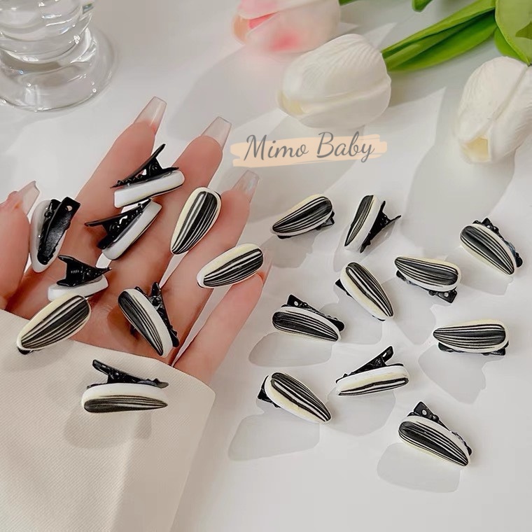 Set 5 chiếc kẹp tóc bé gái hình hạt hướng dương xinh xắn KT36 Mimo Baby