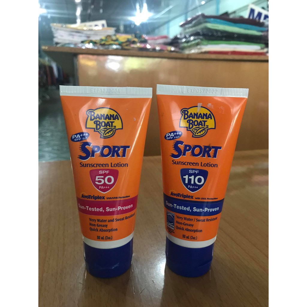 kem chống nắng Banana Boat thể thao