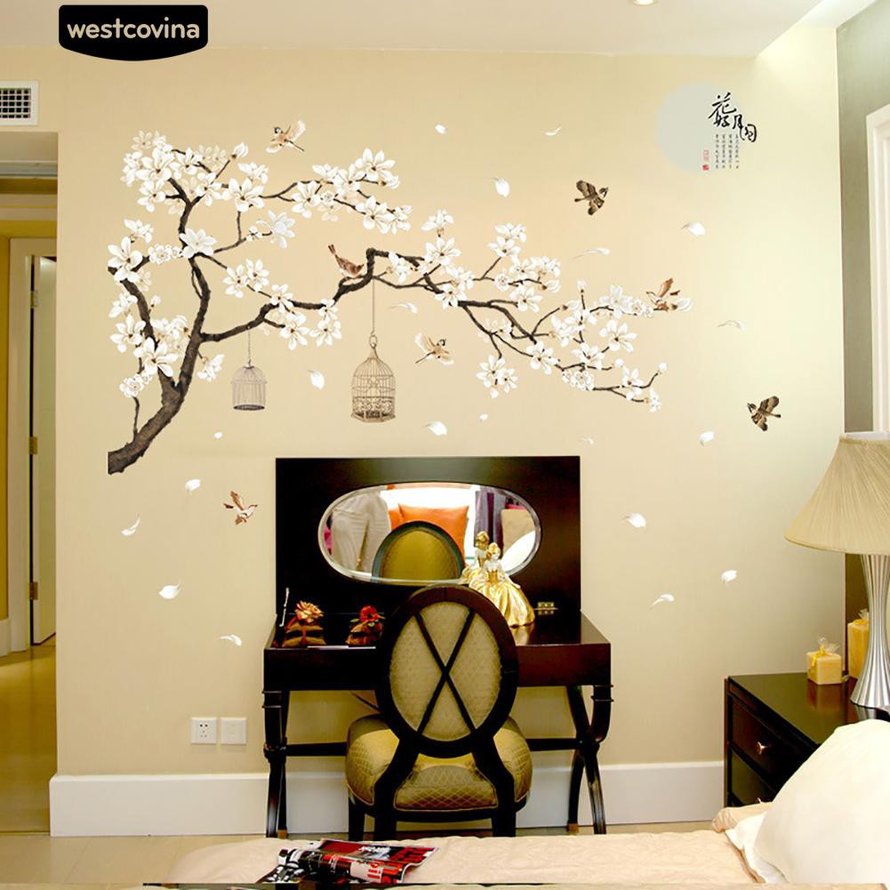 Sticker dán tường hình những bông hoa đẹp mắt