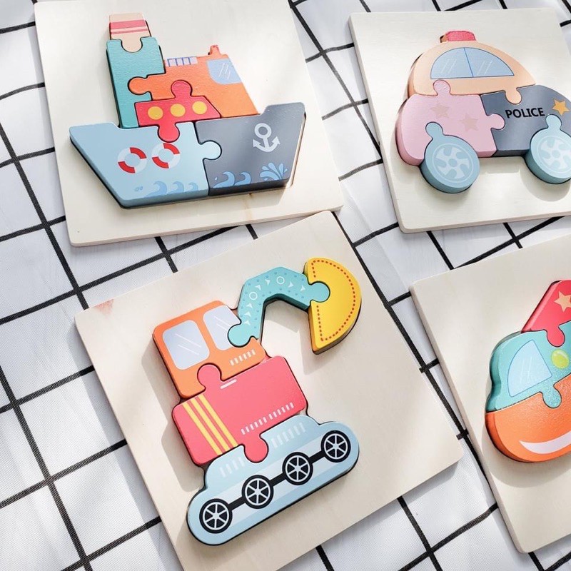 Bộ Ghép Hình Gỗ Cao Cấp