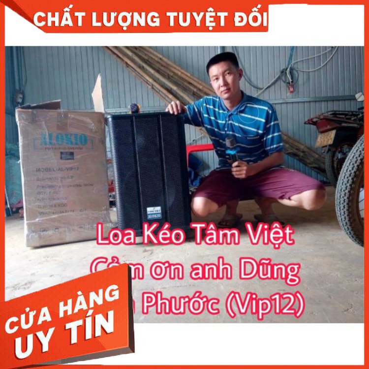 [Chính hãng] Loa kéo gỗ “ALOKIO VIP12” bass 3 tấc - BAO SHIP – Loa kéo Tâm Việt. - hàng chất lượng, giá tốt nhất TQ