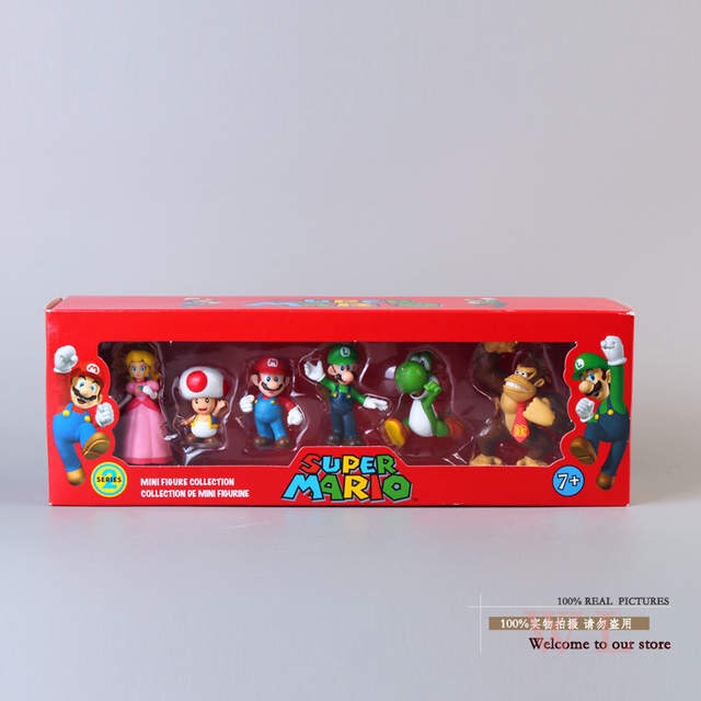 Set 10 Mô Hình Nhân Vật Super Mario Cao 3-7cm ( ảnh thật )