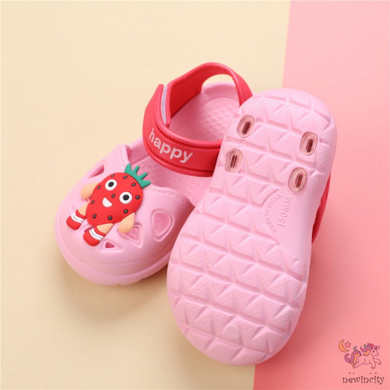 Xăng đan họa tiết trái cây chống trượt theo phong cách Hàn Quốc cho bé