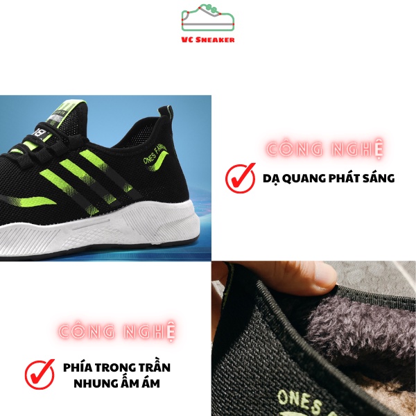 [FREESHIP] Giày Thể Thao Nam, Giày Sneaker Phong Cách Hàn Quốc , HOTTREND 2022, Màu Đen Xanh Phản Quang | BigBuy360 - bigbuy360.vn