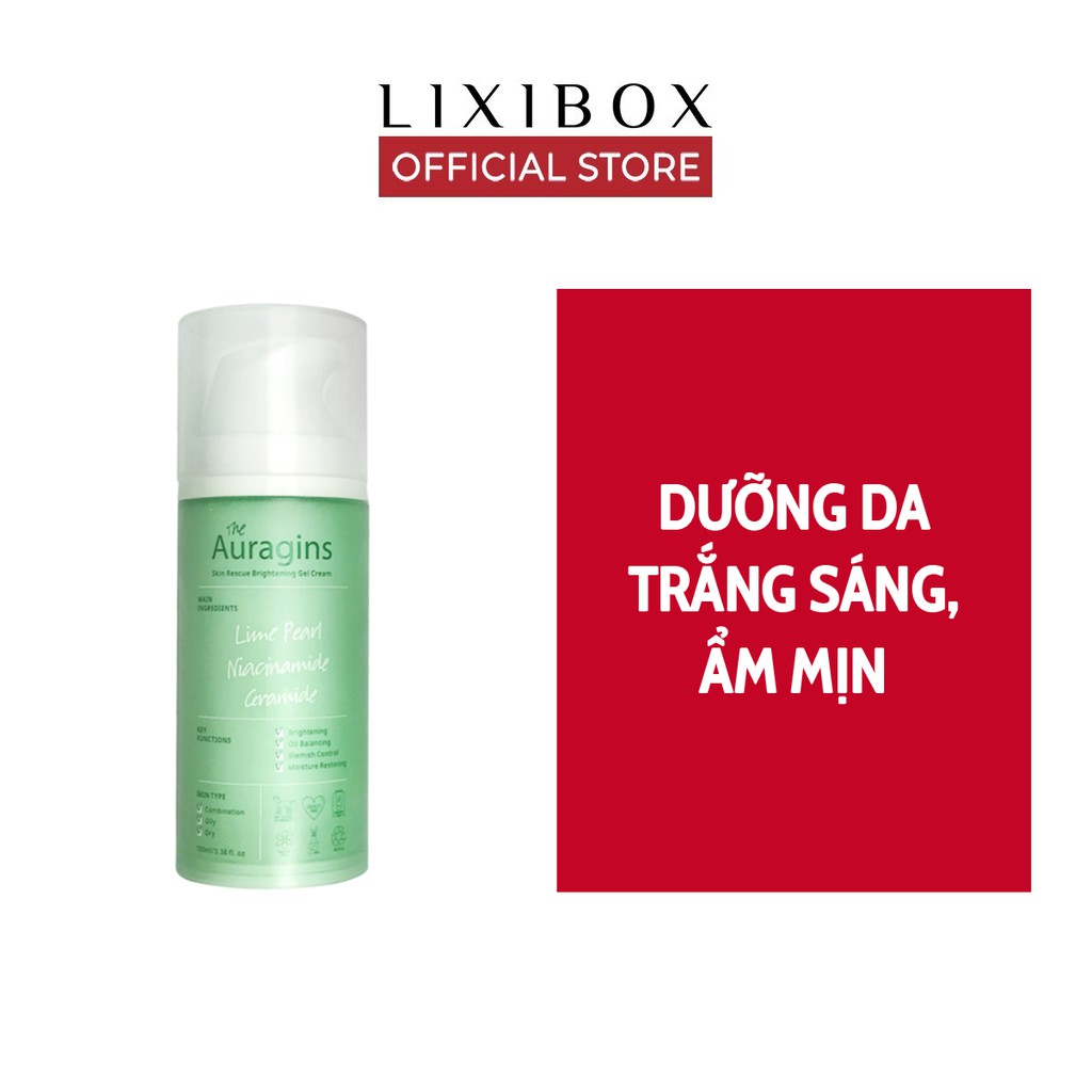 [Mã FMCGMALL -8% đơn 250K] Gel dưỡng ẩm ngừa mụn, giảm thâm The Auragins Skin Rescue Brightening Gel Cream 100ml | BigBuy360 - bigbuy360.vn