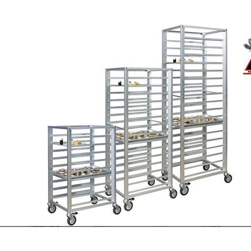 Xe đẩy khay inox thực phẩm G/N 1/1