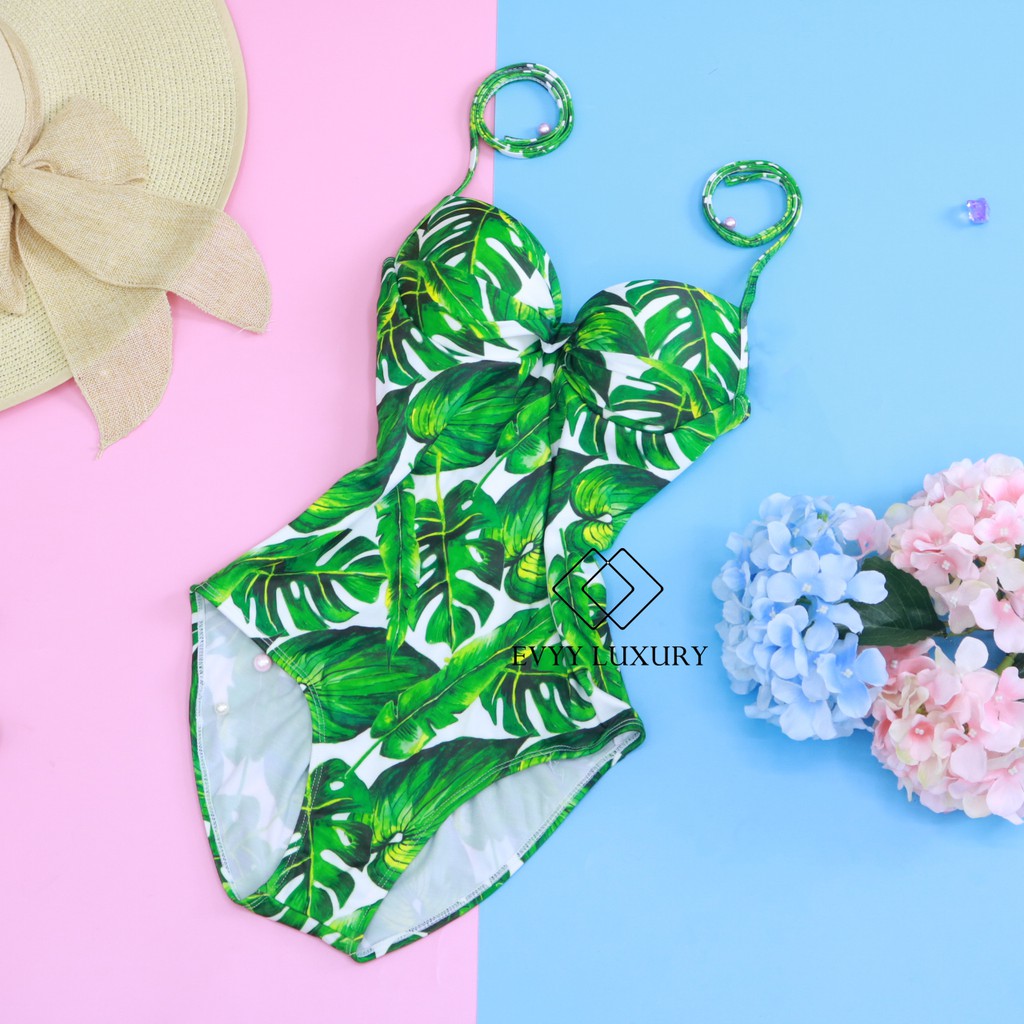 (CÓ SẴN) Bộ Đồ Bơi Đi Tắm Biển Nữ 1 Mảnh Bikini Liền Thân ( Set Áo Bơi Liền Quần)