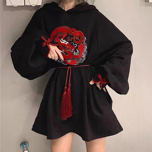ÁO HOODIE THÊU HÌNH RỒNG