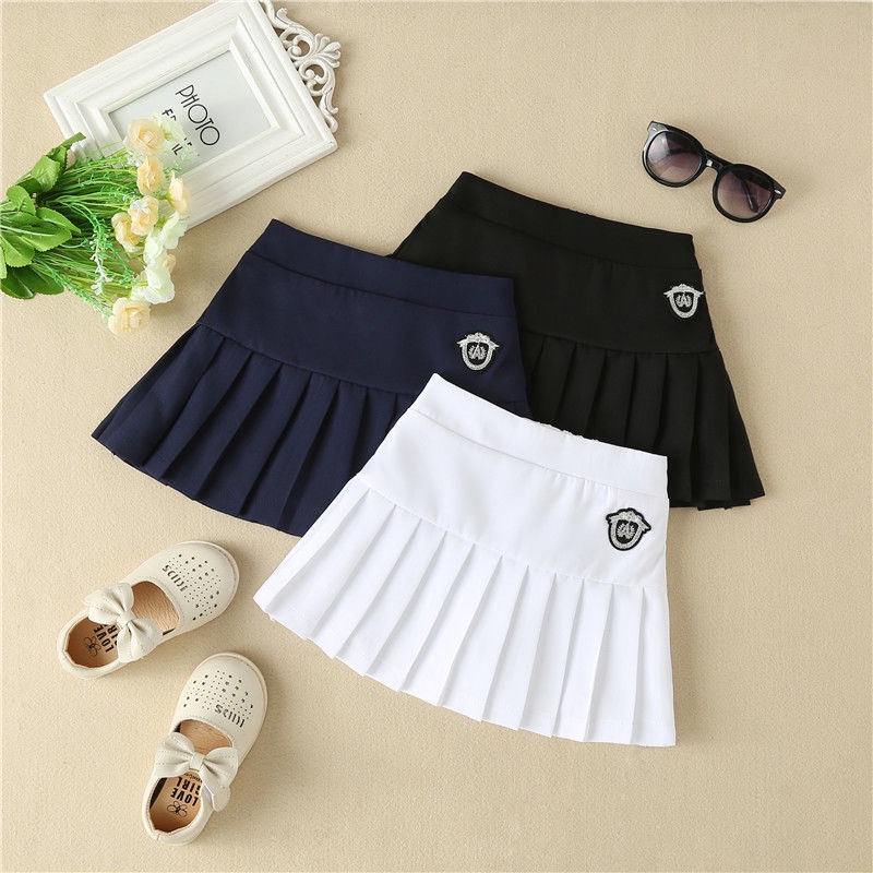 Chân Váy Ngắn Xếp Ly Mùa Hè Phong Cách Preppy Phong Cách Mới Cho Bé Gái
