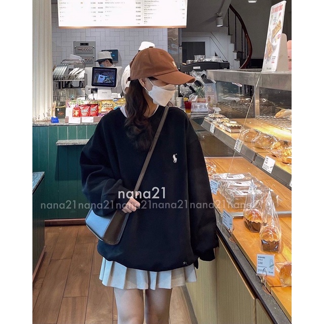 Áo nỉ bông thêu hoạ tiết freesize | BigBuy360 - bigbuy360.vn