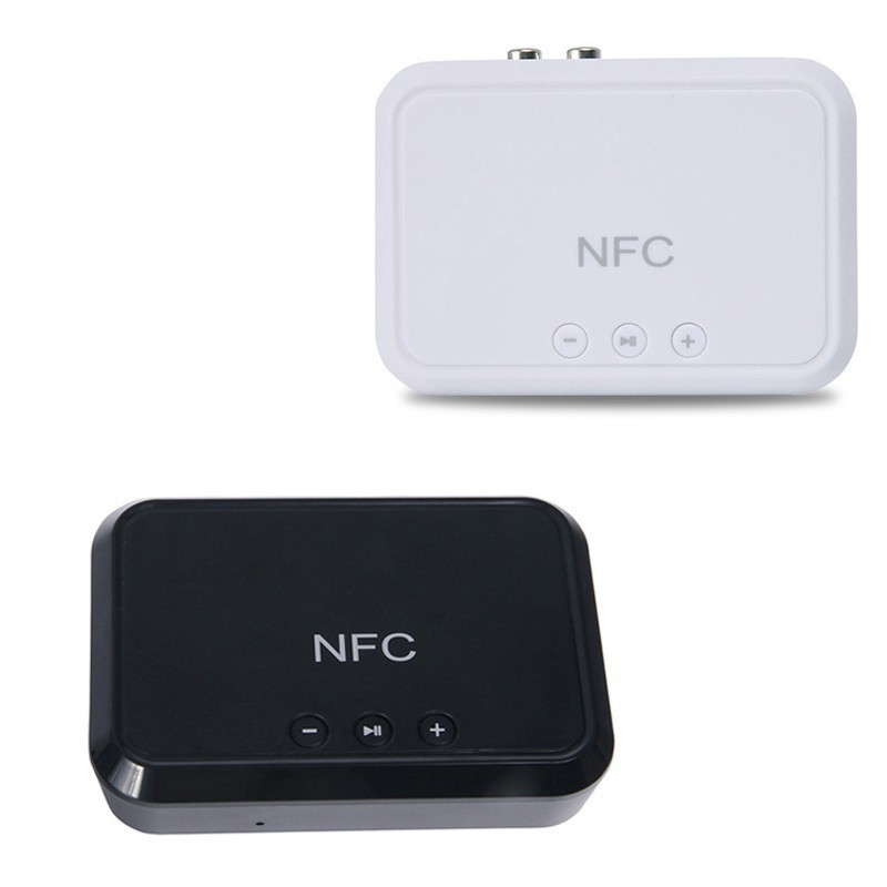[ 【varitystore】Wireless Bluetooth 4.1 RCA 3.5mm Speaker NFC Stereo Audio Music Receiver Adapter -dc2544