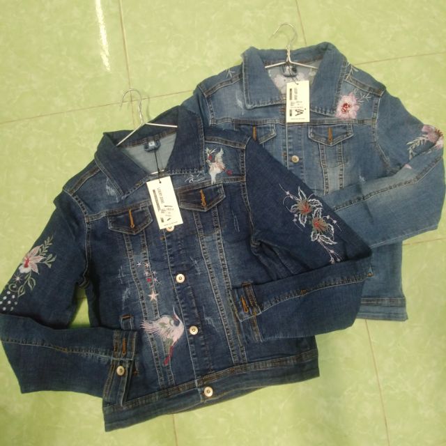 Áo khoát jean co giản