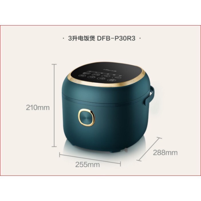 NỒI CƠM ĐA NĂNG 3L BEAR NẤU CƠM,NẤU CHÁO HẦM CANH HẸN GIỜ | BigBuy360 - bigbuy360.vn