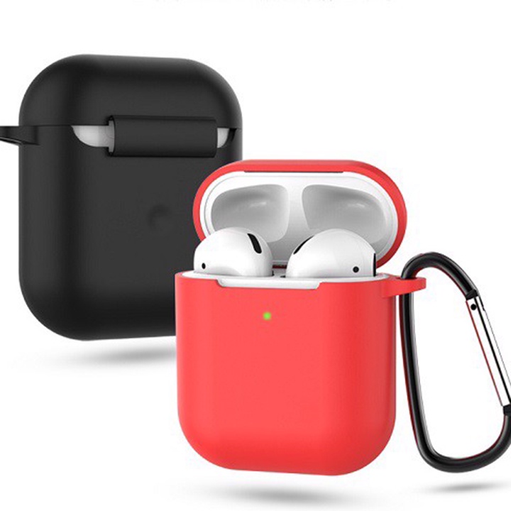 Vỏ silicon MÀU  bảo vệ  tai nghe  AirPods ,chống sốc, chống bụi  SIÊU SANG TRỌNG (kèm móc khóa ) educase86