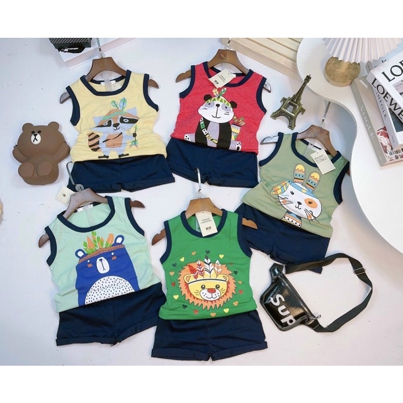 Bộ quần áo phông cho bé trai,chất liệu cotton 100% mềm mại cho bé