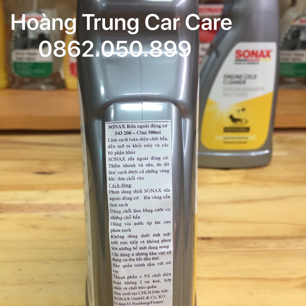 Sonax - Dung dịch Làm sạch Khoang máy Sonax Engine Cold Cleaner 543200 500ml