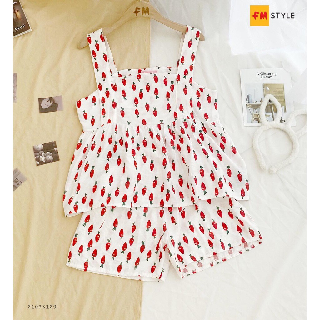 [Mã ONLIFM10 giảm 10% tối đa 50k đơn 250k]_Đồ bộ đũi bbd 2 dây bang_FM Style_21033129 | BigBuy360 - bigbuy360.vn