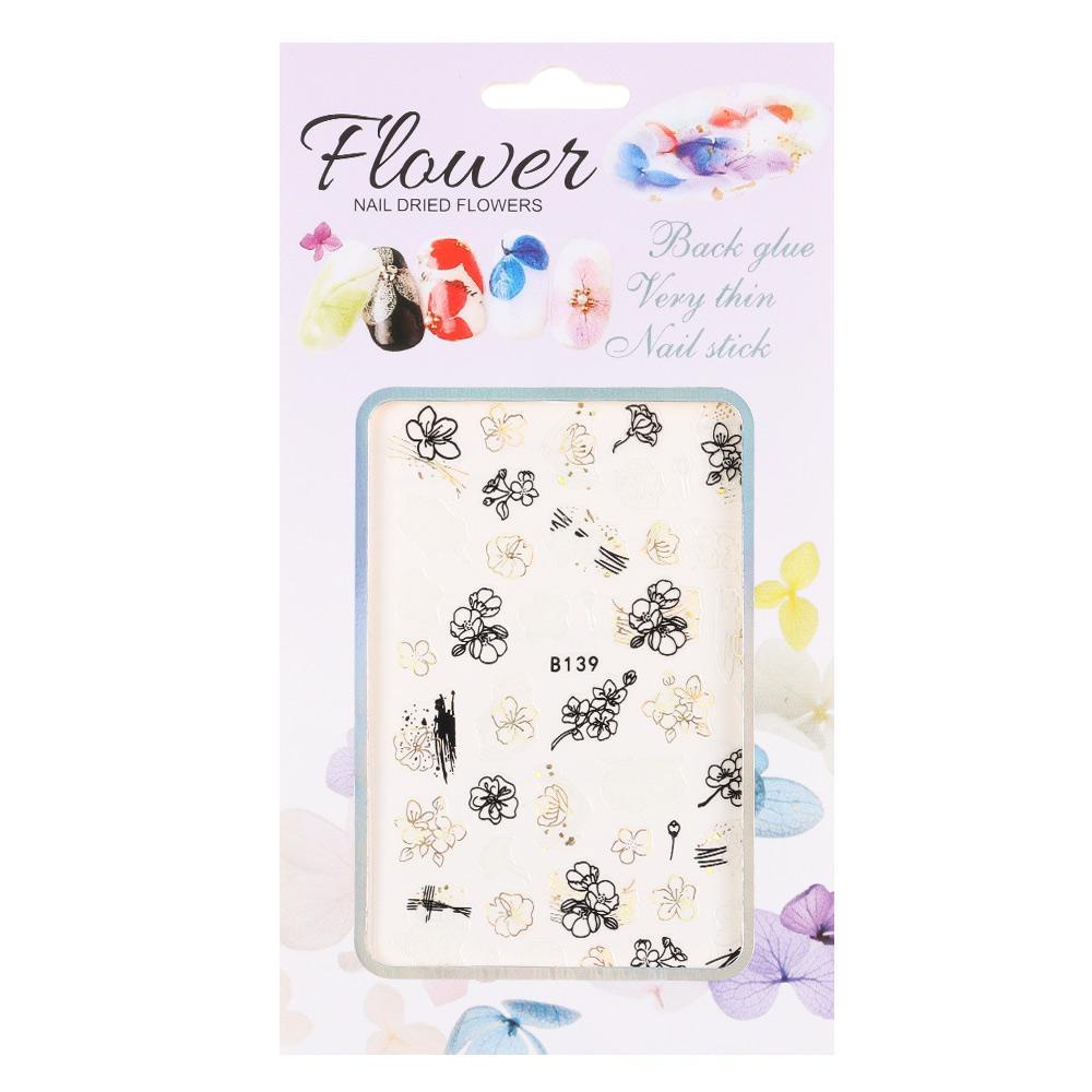 Miếng Dán Trang Trí Móng Tay Nghệ Thuật Họa Tiết Đại Dương/ Hoa Lá Ba Chiều DIY