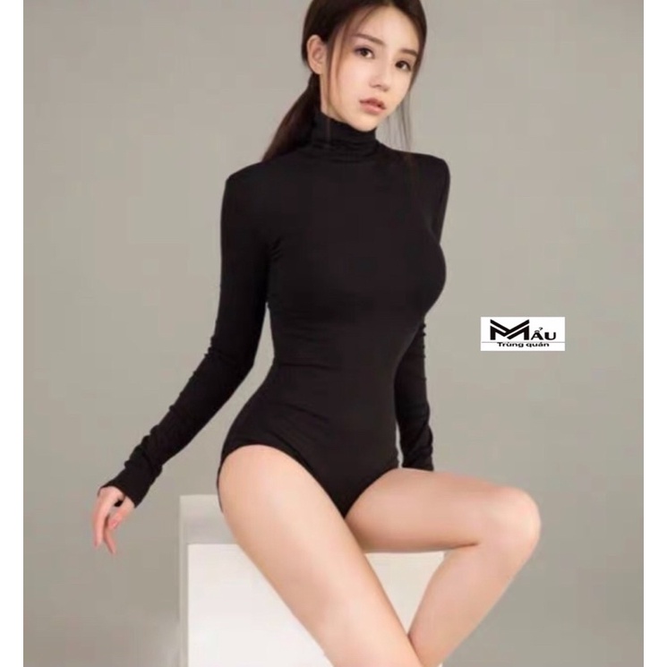 Áo bodysuit cổ lọ | BigBuy360 - bigbuy360.vn