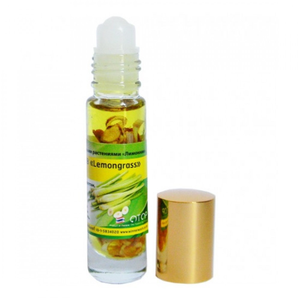 Dầu Lăn Sả Banna Oil Balm With Herb Lemongrass 10ml Thái Lan chính hãng