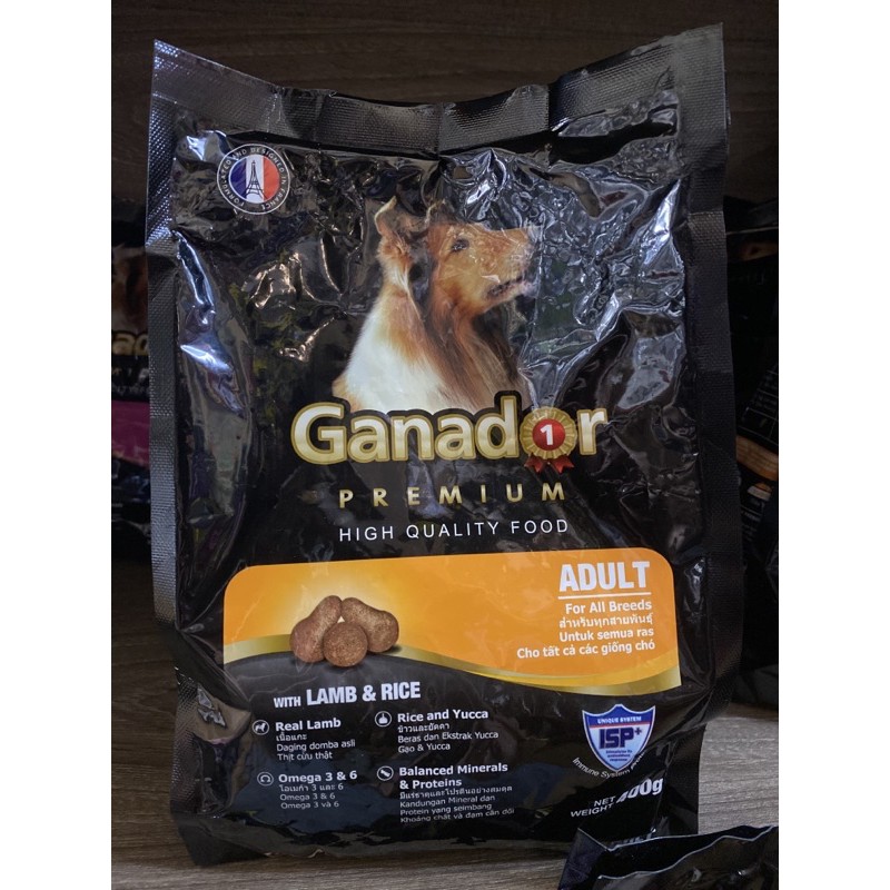 Ganador lamb &amp; rice adult hạt khô cho chó vị cừu 400g