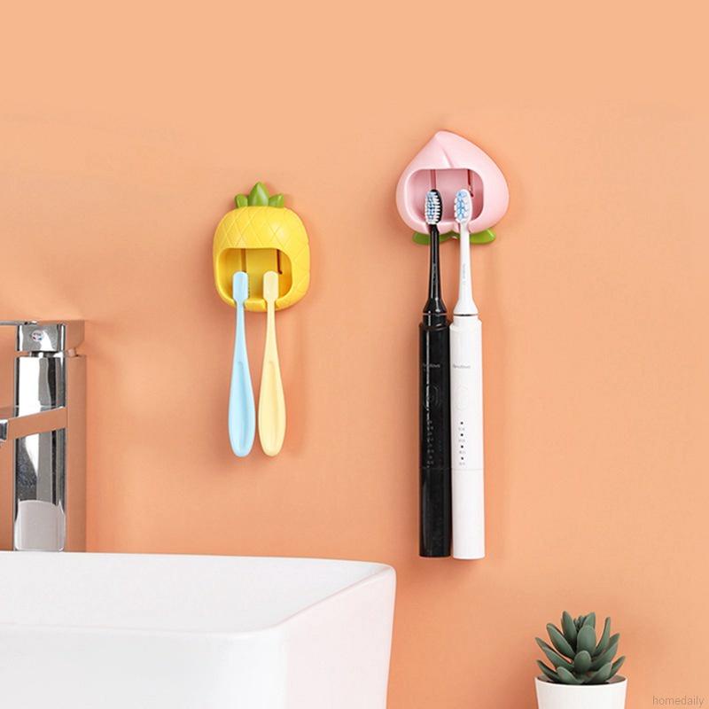 Giá đựng bàn chải đánh răng gắn tường kiểu dáng trái cây đáng yêu tiện dụng