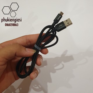 Cáp Sạc Hoco X14 Đen Dài 1M - Sạc samsung,ipad/Android Microd