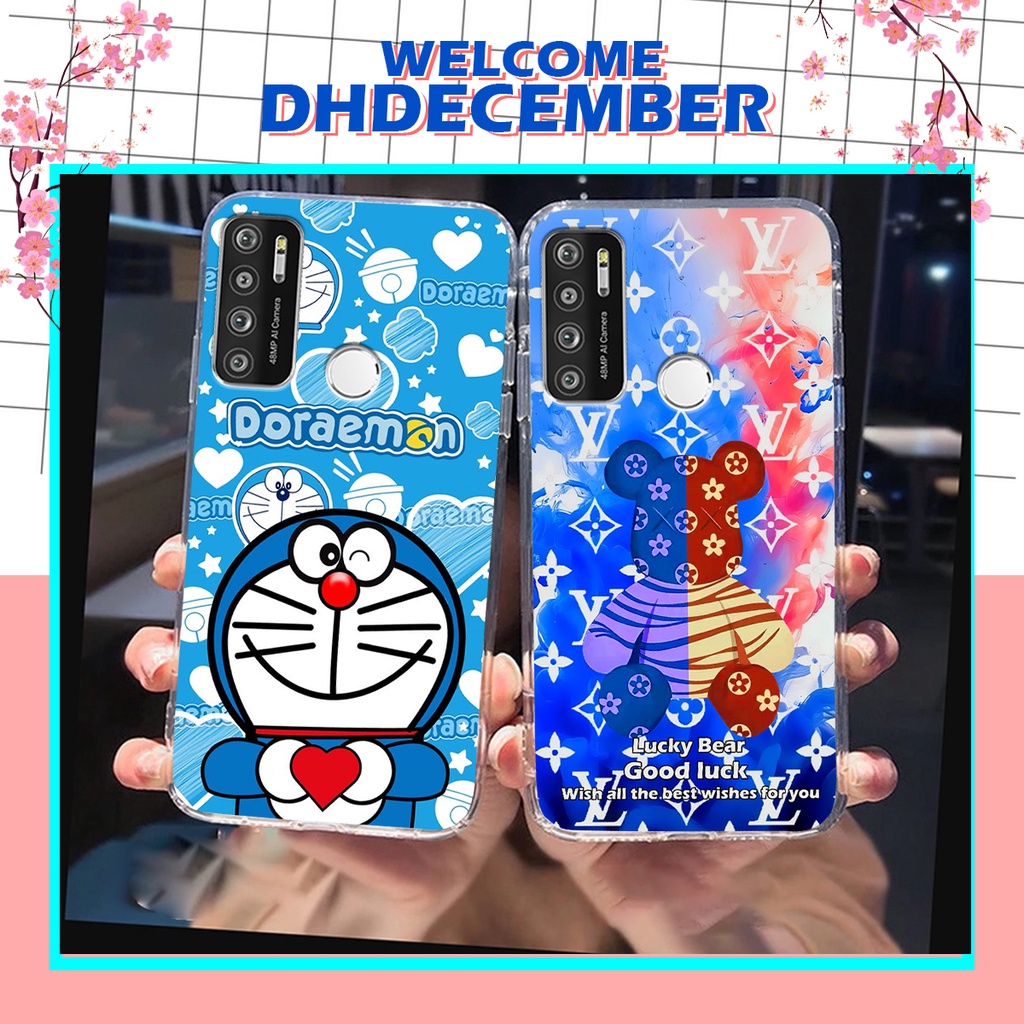 Ốp lưng Vsmart LIVE 4 in hình gấu K@ws, gấu nâu, dor@emon RẺ- ĐẸP- BỀN