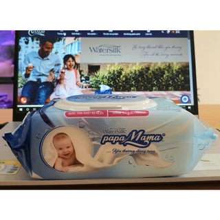 Khăn ướt Watersilk Papa Mama 100 tờ/gói