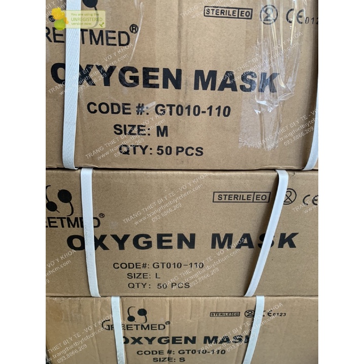 Mặt nạ thở oxy không túi, mask oxy, oxygen mask